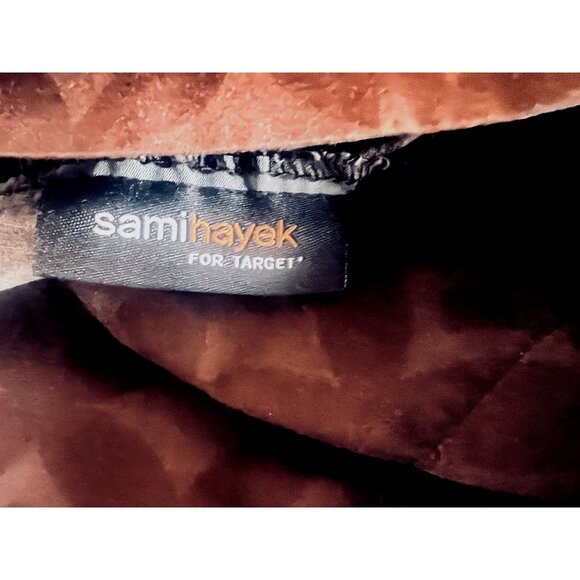 Vintage SAMI HAYEK Pillowcase Set STANDARD 100% Cotton Chocolate Brown Geometric - Picture 3 of 10